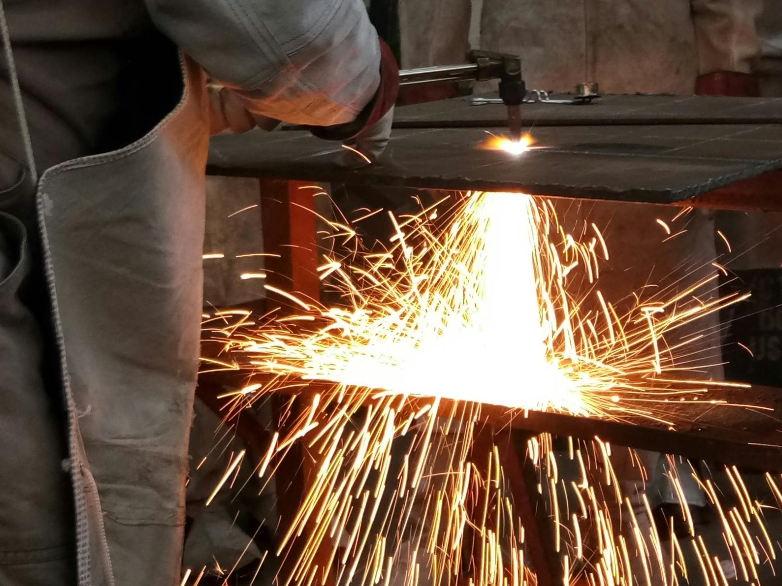 Taglio ossiacetilenico per spessori elevati